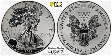 2012-S $1 Silver Eagle Rev PR  75th Anniversary SF Mint Set PR69
