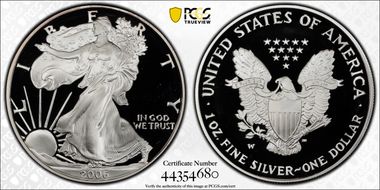 2006-W $1 Eagle-20th Anniversary PR69DCAM