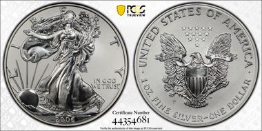 2006-P $1 Eagle-20th Anniversary Reverse Proof PR70