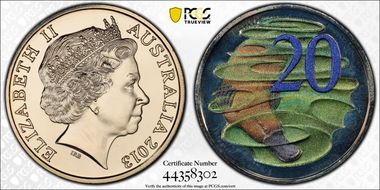 2013 20C Colorized Platypus MS69