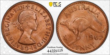 1962 Y. (p) 1D MS65RB