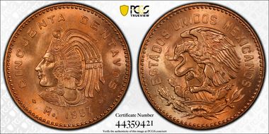 1957-Mo 50C KM-450 MS66RD