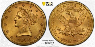 1896 $10 MS64