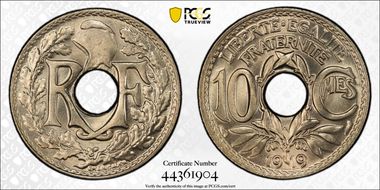 1919 10C Gad-286 F-138 MS67