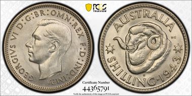 1943-S Shil KM-39  Ag MS65