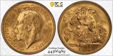 1915-P 1/2 Sov S-4008 MS65+