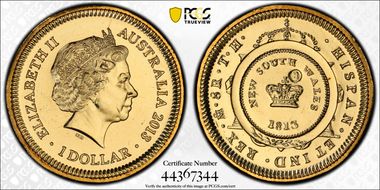 2013-B $1 Holey $ - Counterstamp MS66