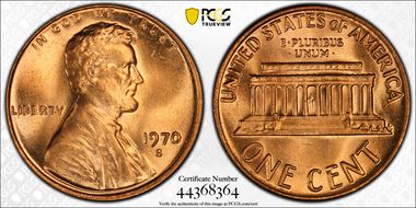 1970-S 1C Large Date MS66RD