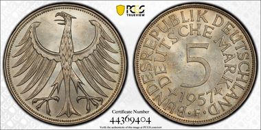 1957-F 5 Mk J-387 MS65