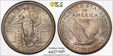 1917 25C Type 1 MS65FH