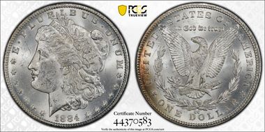 1884-CC $1 MS62