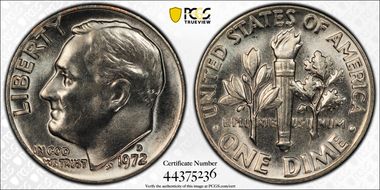 1972-D 10C MS66