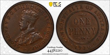 1930 (m) 1D Indian obverse VF35BN