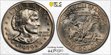 1979-P SBA$1 Wide Rim MS65