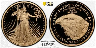 2021-W $5 Gold Eagle - Type 2 PR70DCAM