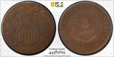 1864 2C Large Motto FR2BN