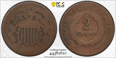 1864 2C Large Motto N1BN