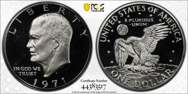 1971-S $1 Silver PR69DCAM