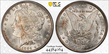 1884 $1 MS66