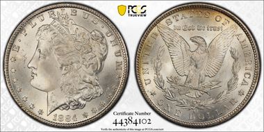 1884-CC $1 MS66