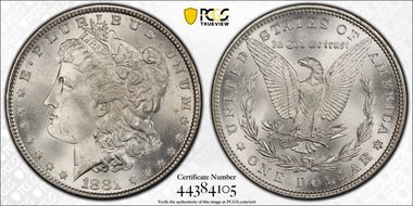 1881 $1 MS65