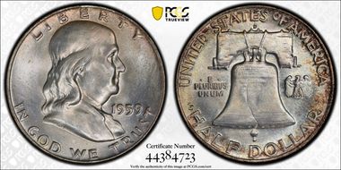 1959-D 50C MS66+ FBL
