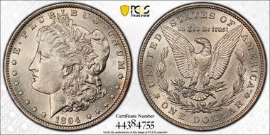 1894 $1 AU55