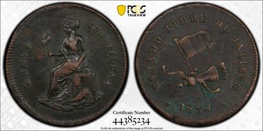1858 1/4 R Estado Jalisco N1BN