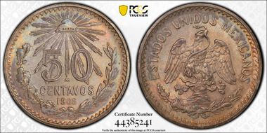 1906-M 50C Closed 9 MS63
