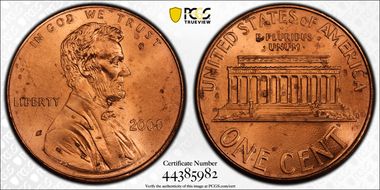 2000 1C "Cheerios" Cent MS66RD