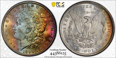 1896 $1 MS65+