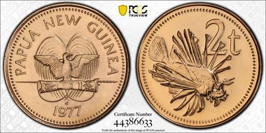 1977 (P) 2 Toea MS68RD