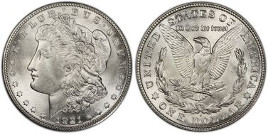 1921-S $1 MS64+