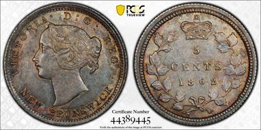 1862 5C AU55