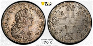 1720-A L.d'arg Gad-305 Petit Louis XF45