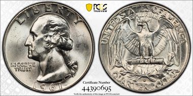 1961-D/D 25C RPM FS-502 MS64