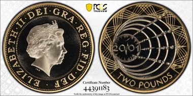2001 £2 S-K11 Marconi PR69DCAM