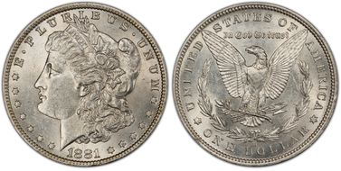 1881-O $1 MS61