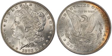 1883 $1 MS63