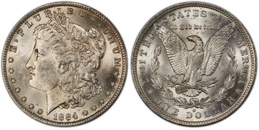 1884-O $1 MS62