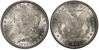 1885 $1 MS63