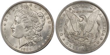 1888 $1 MS62