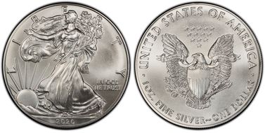 2020 $1 Silver Eagle MS69
