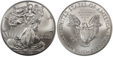 2020 $1 Silver Eagle MS69