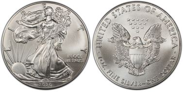 2020 $1 Silver Eagle MS69