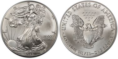 2020 $1 Silver Eagle MS69