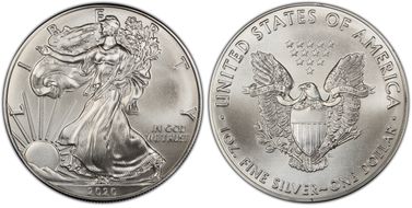 2020 $1 Silver Eagle MS69