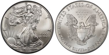 2020 $1 Silver Eagle MS69
