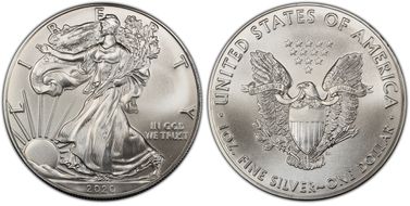 2020 $1 Silver Eagle MS69