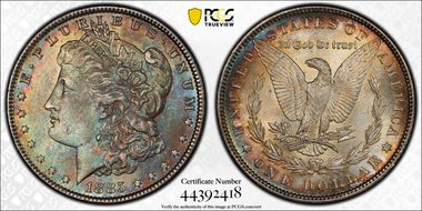 1885 $1 MS64